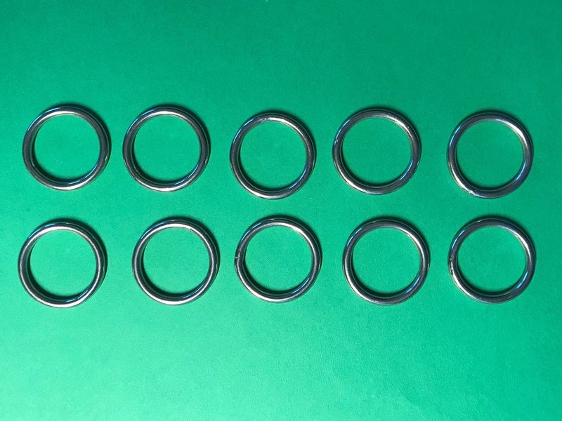 US Stainless 10 Pieces Stainless Steel 316 Round Ring Welded 1/8" x 3/4" (3mm x 20mm ID) Marine Grade - Image 4